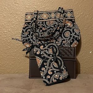 Vera Bradley shoulder bag & Wristlet